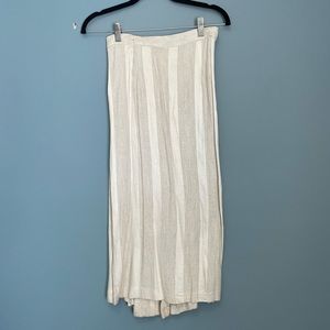 Vintage striped linen skirt